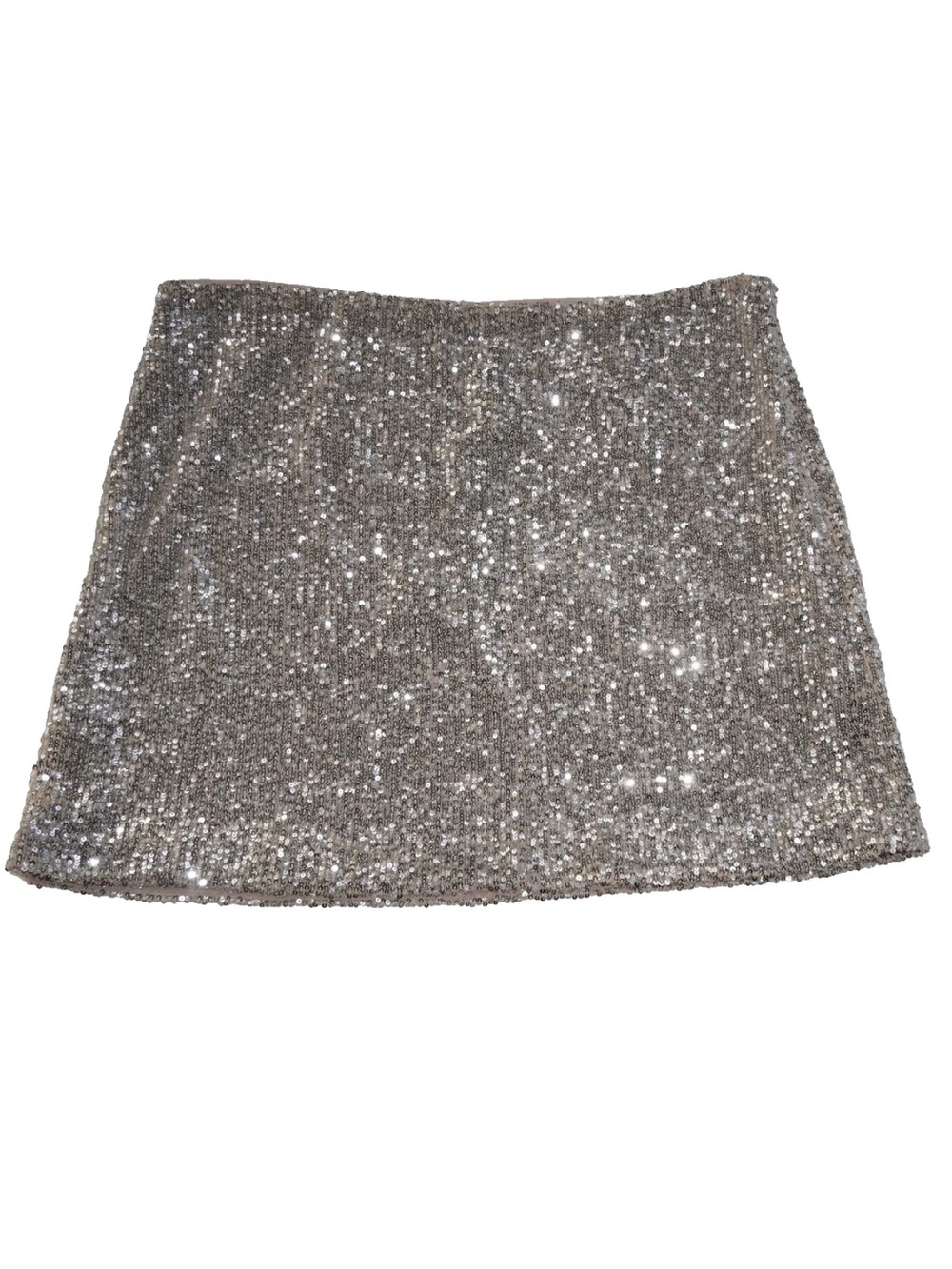 Banana Republic Champagne Sequin Short Skirt Size: 14 NWT Statement